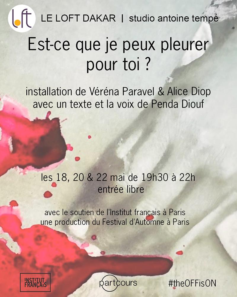 Est-ce que je peux pleurer pour toi ?