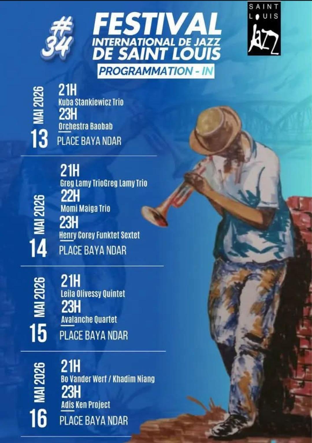 Festival International de Jazz de Saint Louis - 15 mai 2026