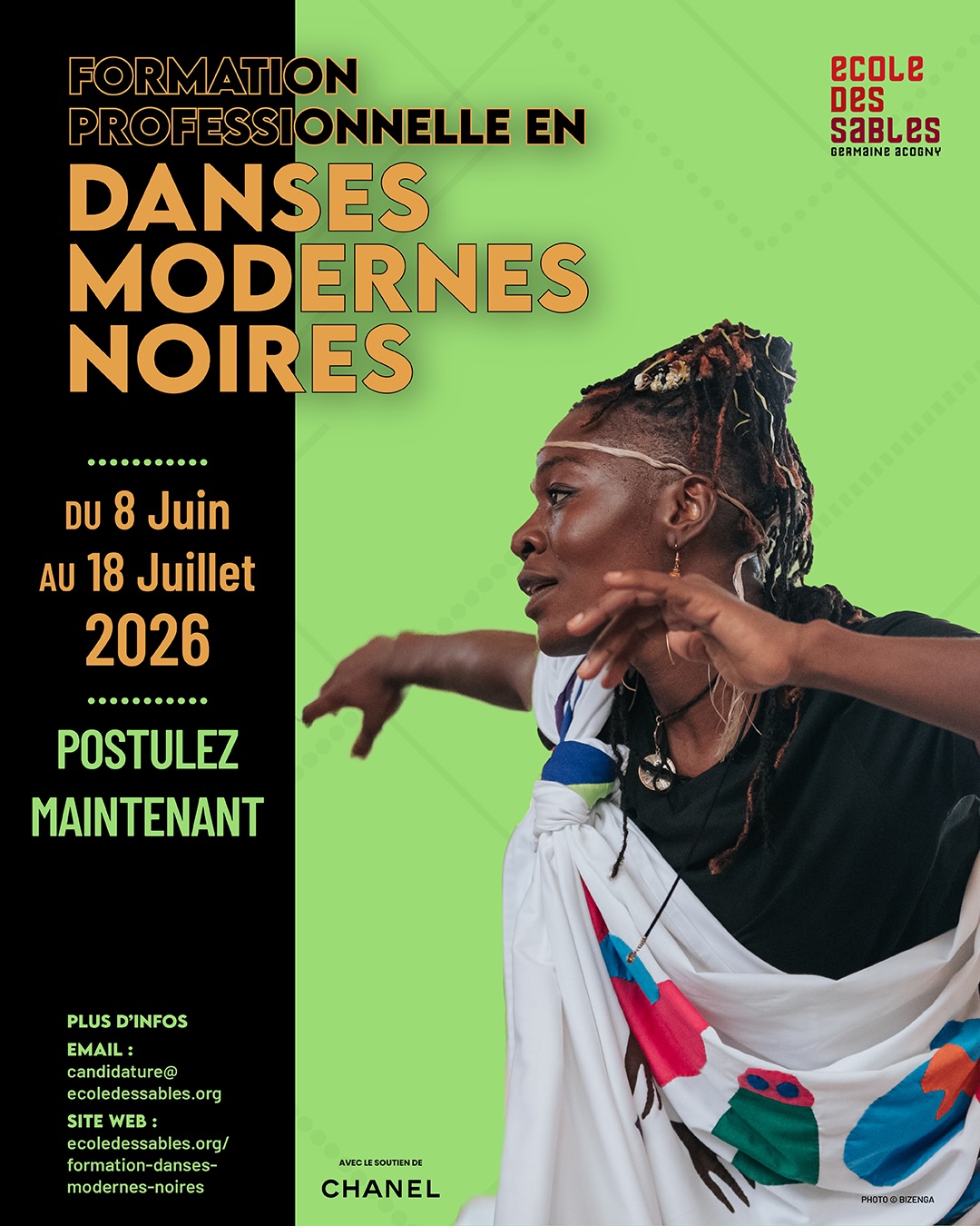 FORMATION PROFESSIONNELLE EN DANSES MODERNES NOIRES