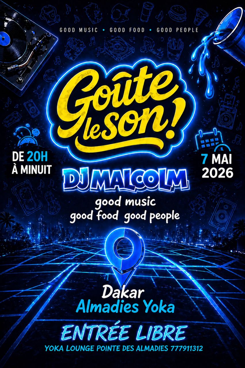 Soirée DJ Malcolm - Good Music Good Food Good People