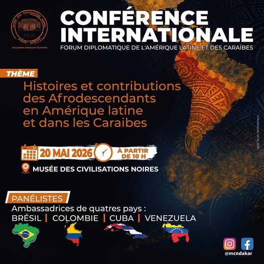 Conférence Internationale : Histoires et contributions des Afrod descendants en Amérique latine et dans les Caraïbes
