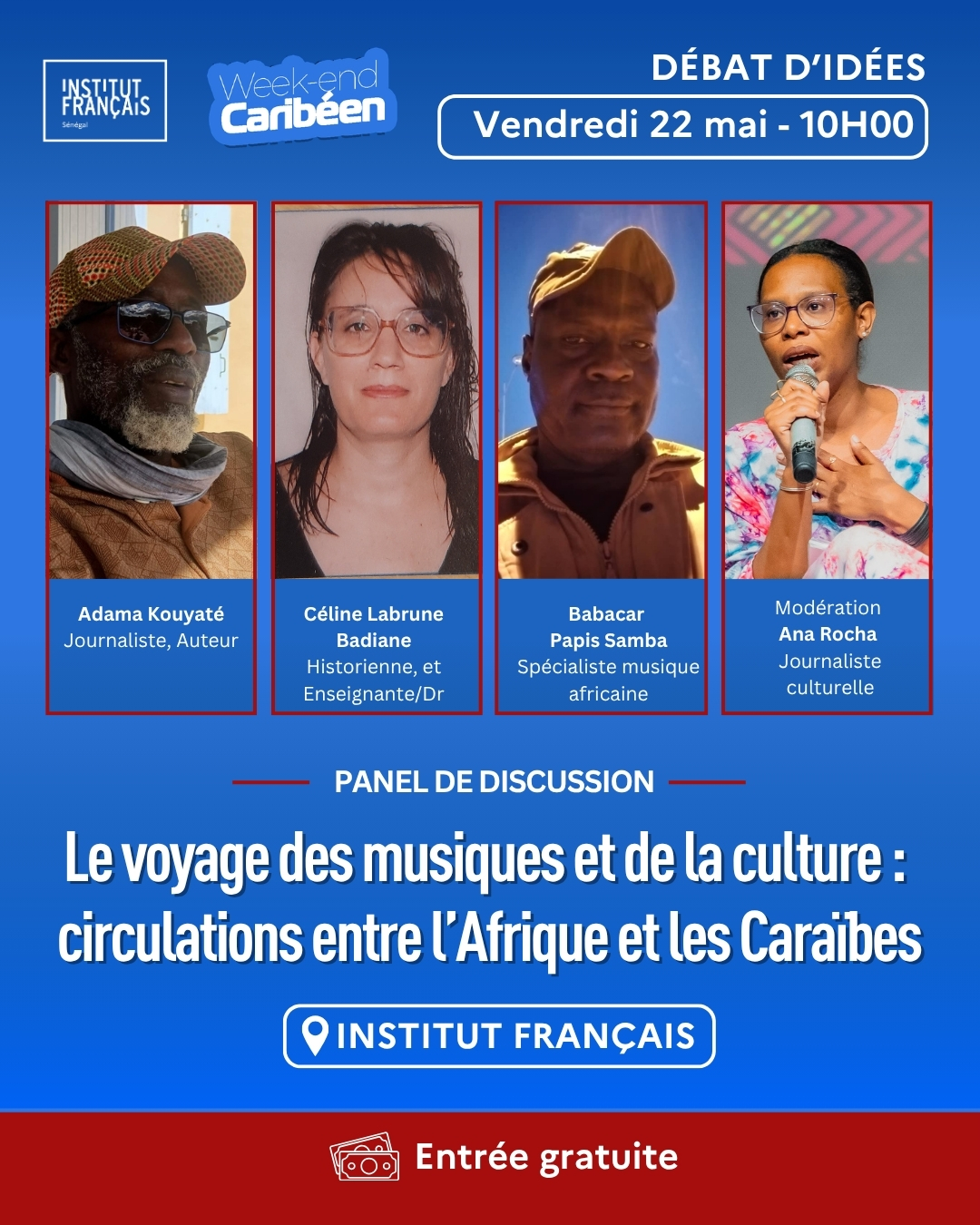 Mémoire et avenir à Gorée et Weekend Caribéen : Panel de discussion
