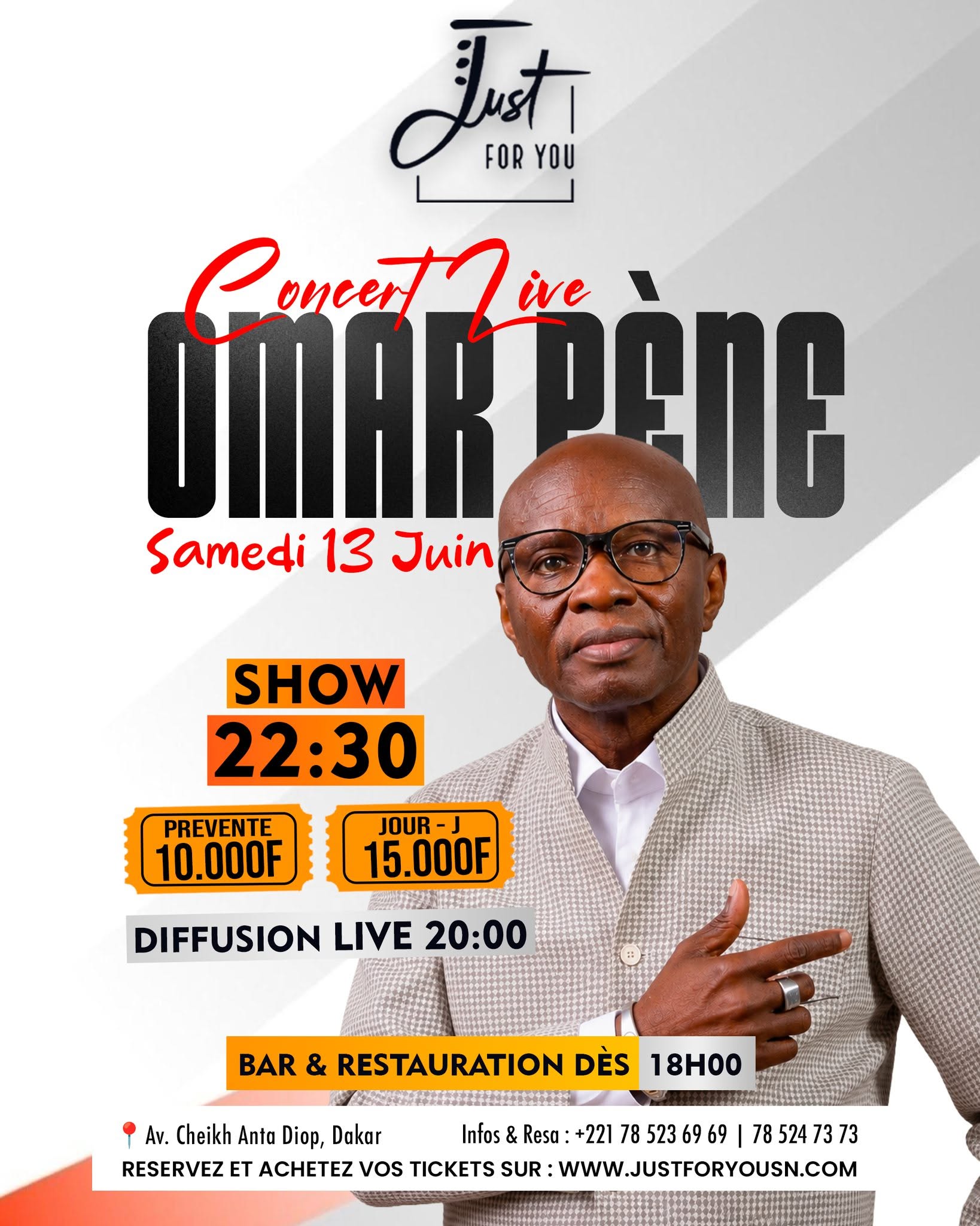 Concert Live Omar Pène