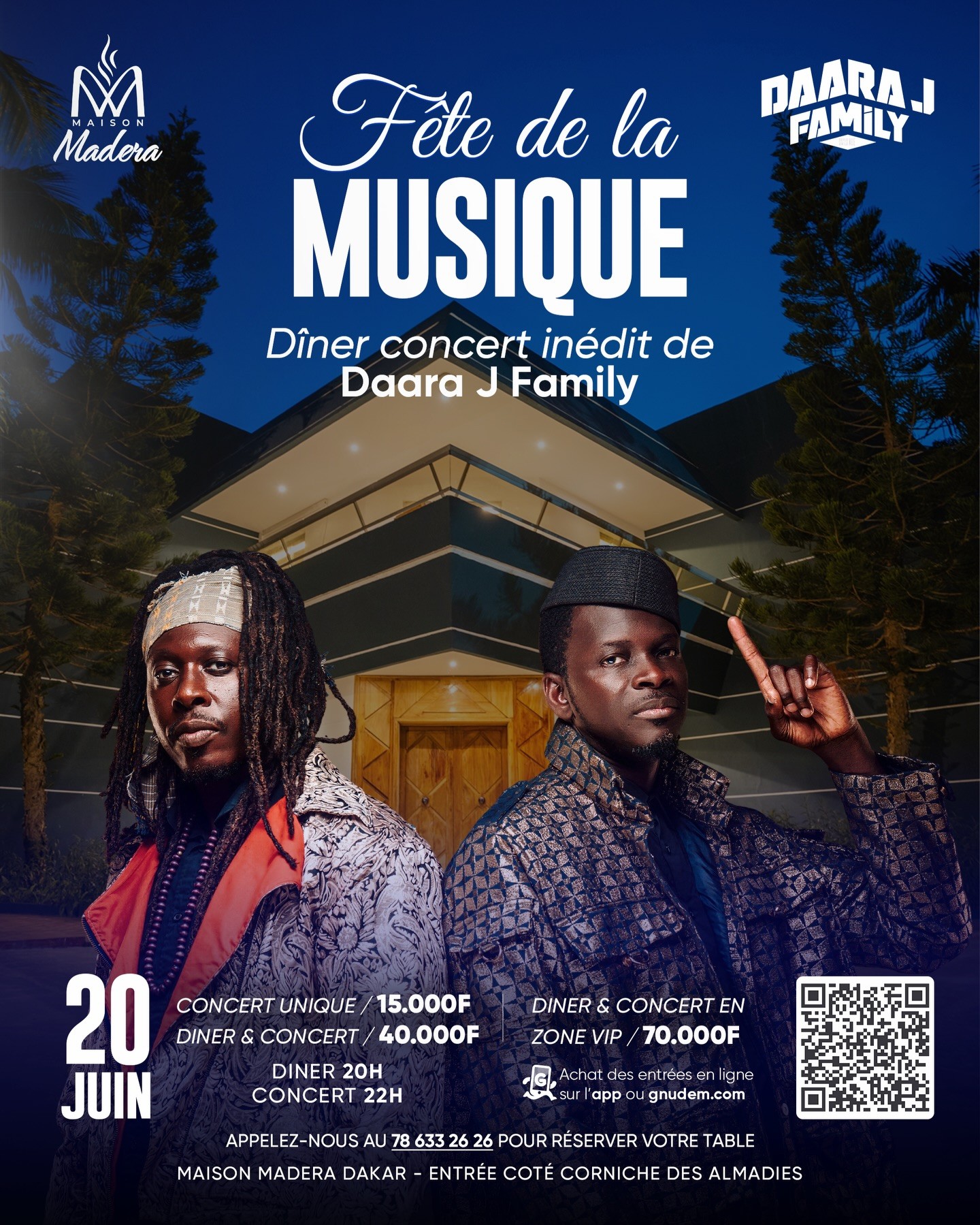 Fête de la Musique : Dîner concert inédit de Daara J Family