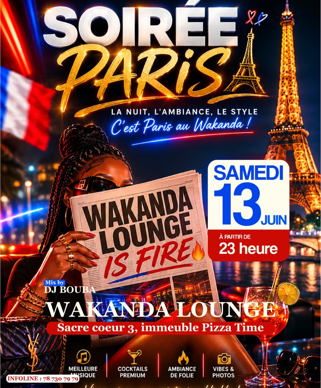 Soirée Paris à Wakanda Lounge