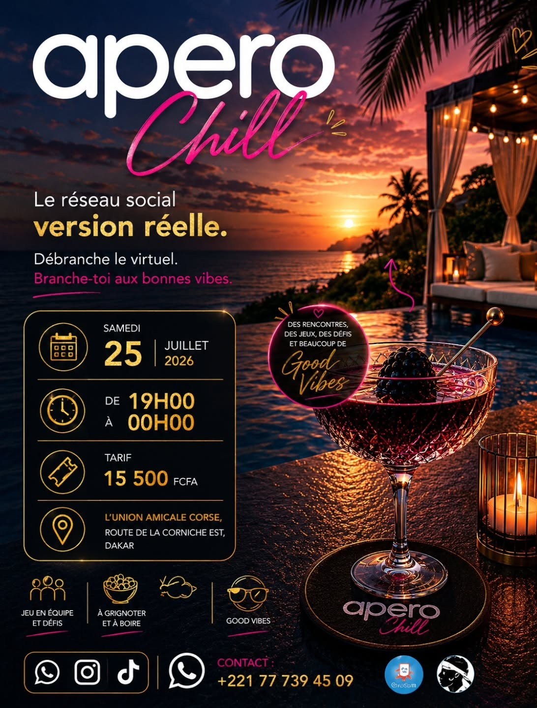 ApéroChill - Le réseau social version réelle